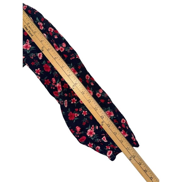 B. Darlin Womens Navy Floral-Printed Mini Fit & Flare Dress Juniors 7/8 Lined - Picture 11 of 11